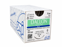 Daclon nylon, USP 0, 75 cm, blauw, reverse cutting, 3/8 circle, 40 mm, DS-40, 12 stuks (9351540)
