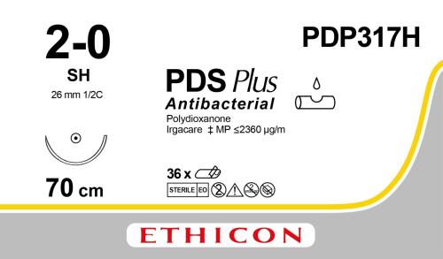 PDS Plus 2-0, PDP317H, SH naald, 70 cm